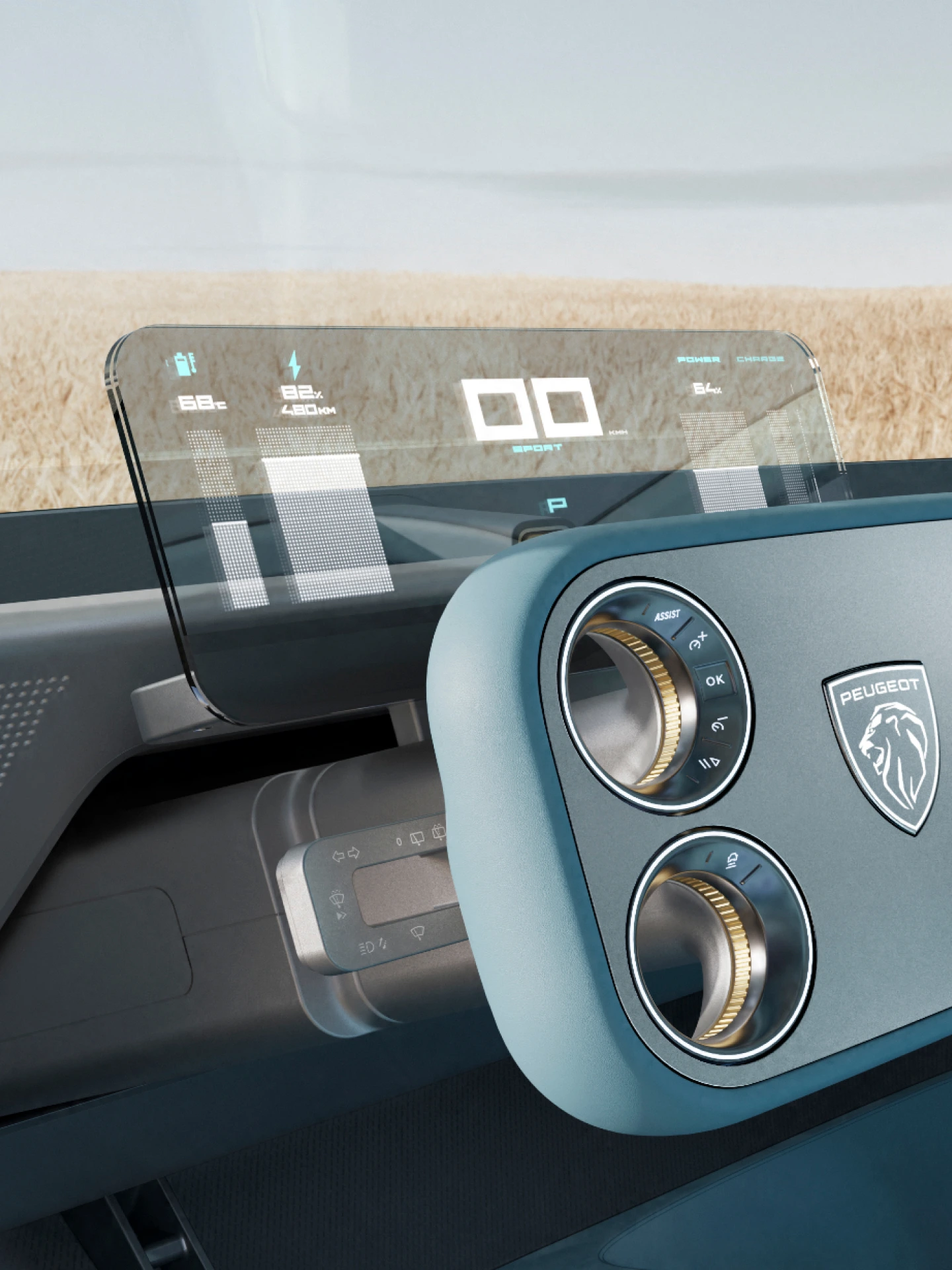 PEUGEOT RCZ Vision mit transparentem Kombiinstrument