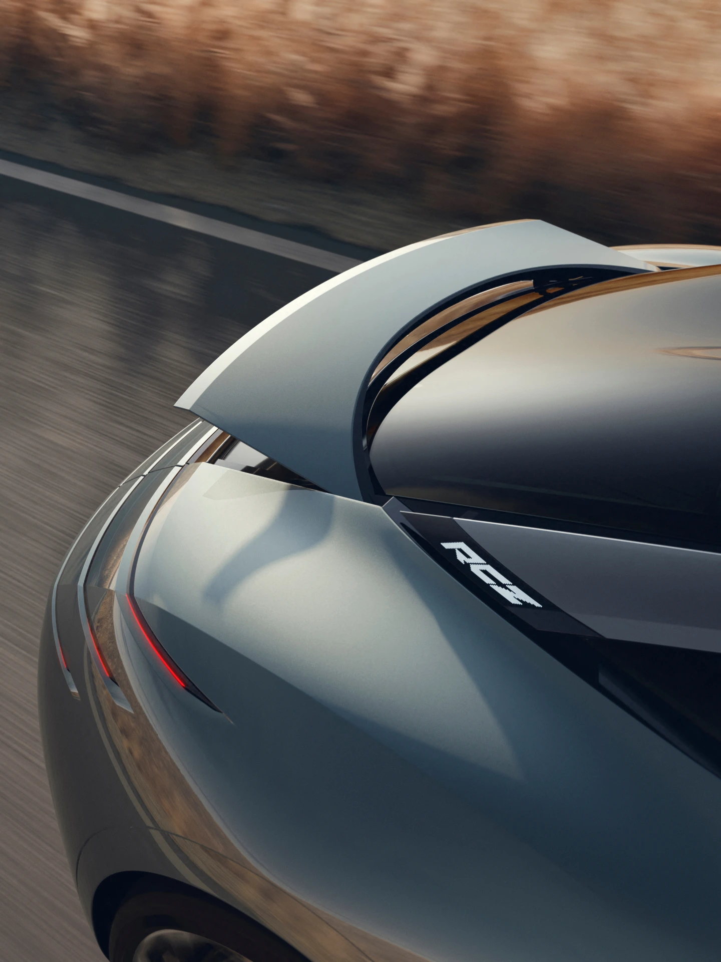 PEUGEOT RCZ Vision mit ausgefahrenem aktivem Heckspoiler