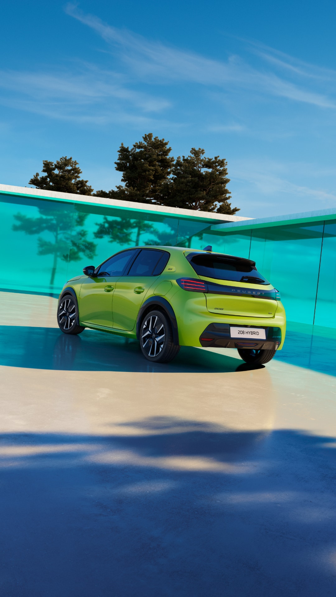 PEUGEOT 208 Hybrid Heckansicht