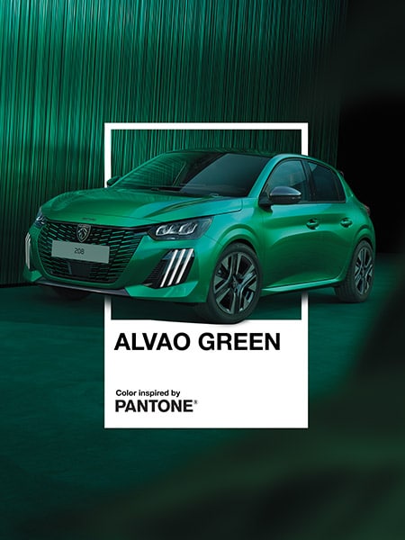 Pantone x PEUGEOT 208 in Alvao Grün