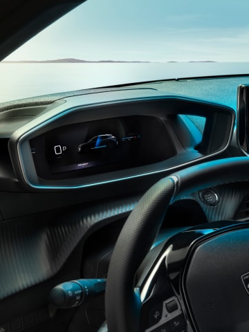 Digitales Kombiinstrument des PEUGEOT E-208