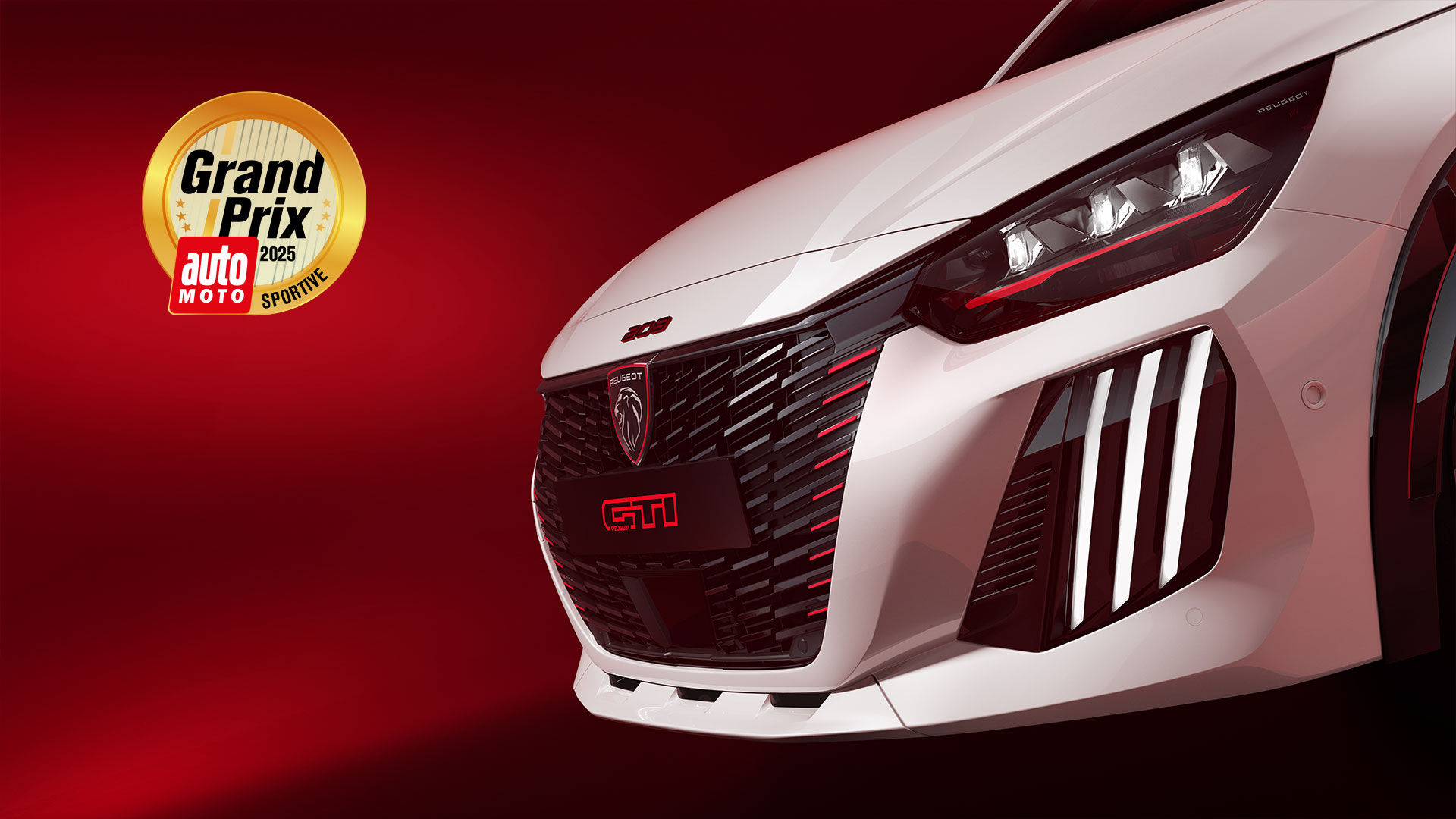 New PEUGEOT E-208 GTi White rearview