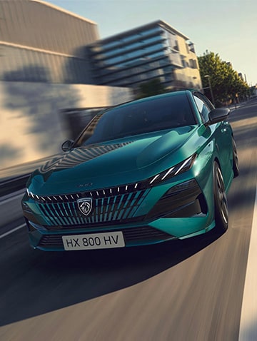 New PEUGEOT E-308 front view