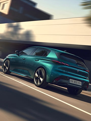 New PEUGEOT E-308 Rear view