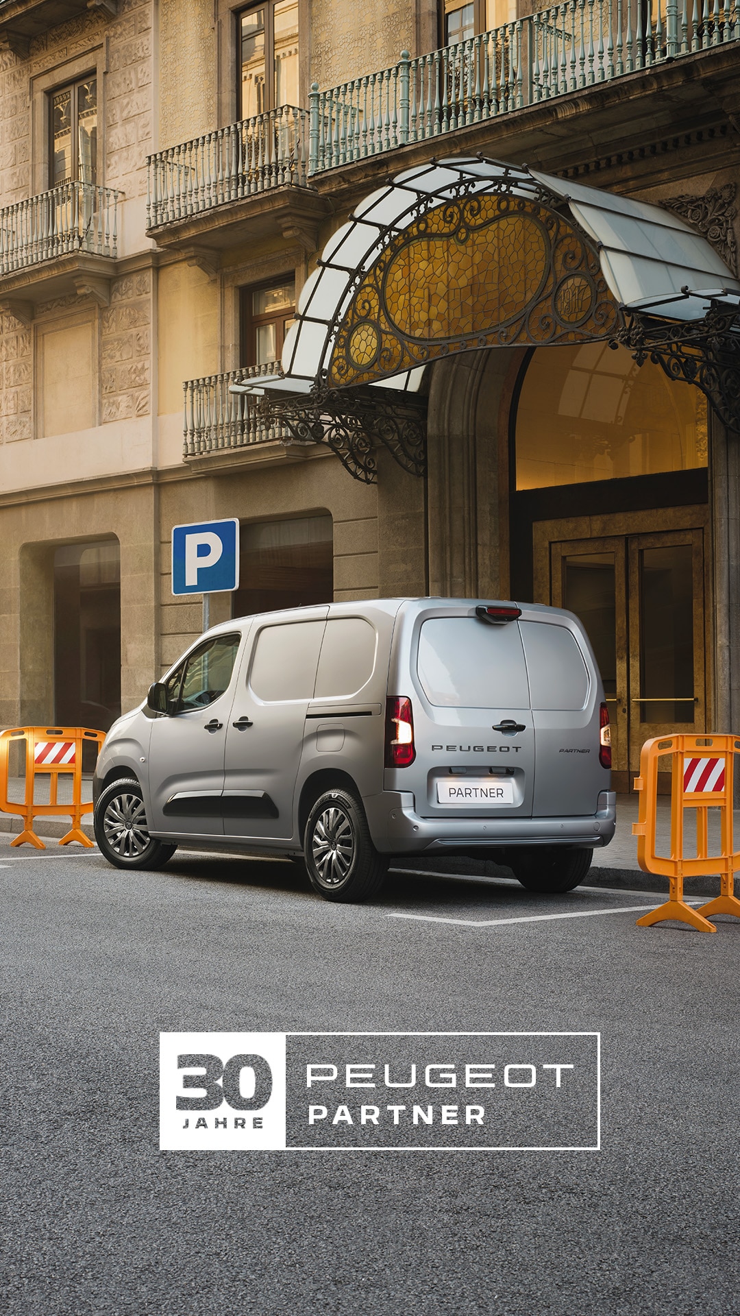 PEUGEOT PARTNER Lieferwagen, Heckansicht